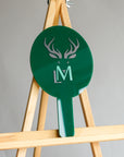 Oválné zrcátko s logem (jednovrstvé, tištěné logo)