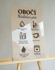 Informační cedule následné péče o obočí