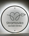 Kruhová firemní cedule