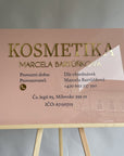 Obdélníková firemní cedule