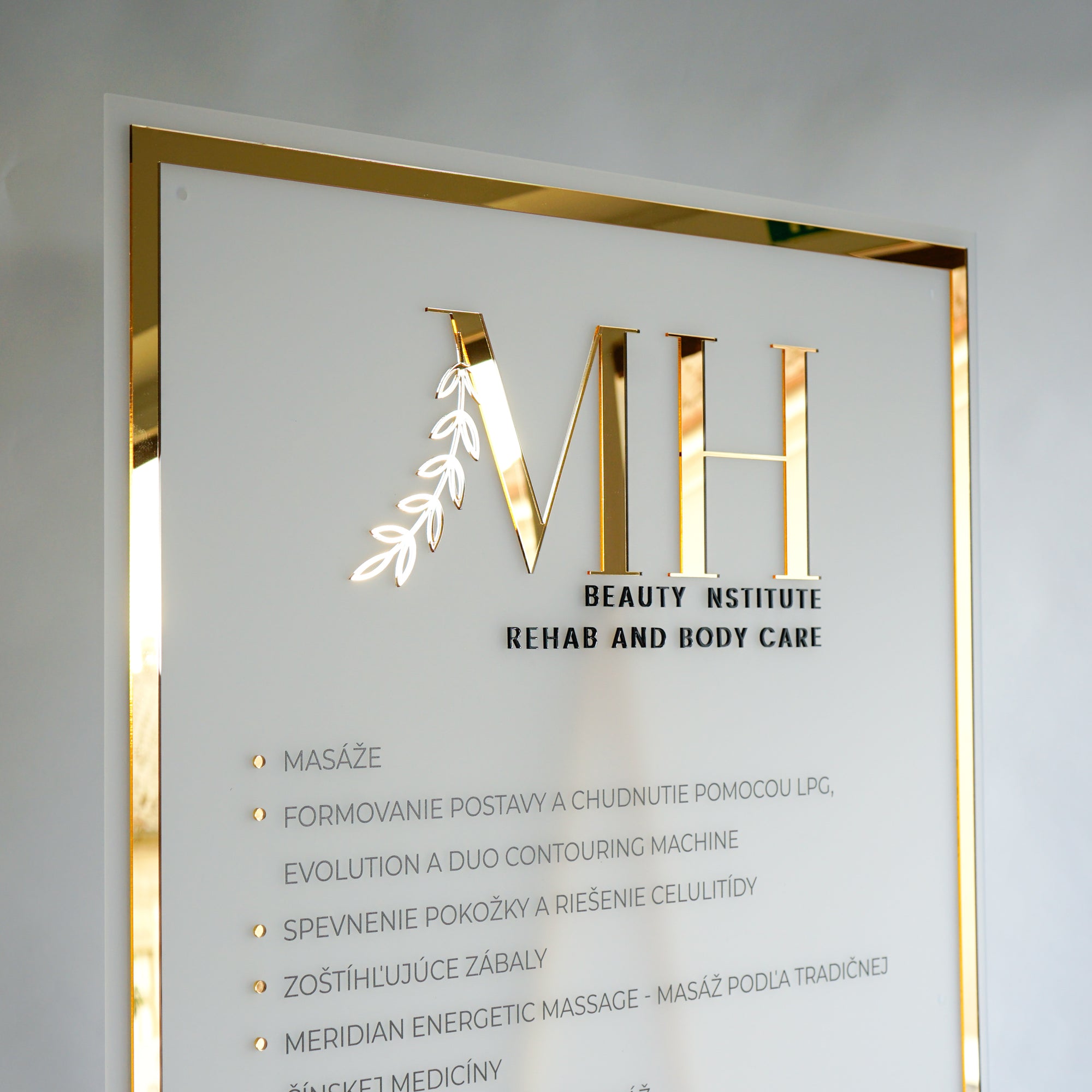 Obdélníková firemní cedule