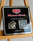Platební QR cedule bez stojánku s rámečkem (zaoblené rohy)